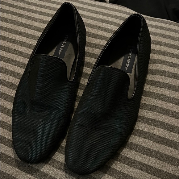 Giorgio Brutini Other - Giorgio Brutini Iridescent Navy Textured Slip-On Loafers